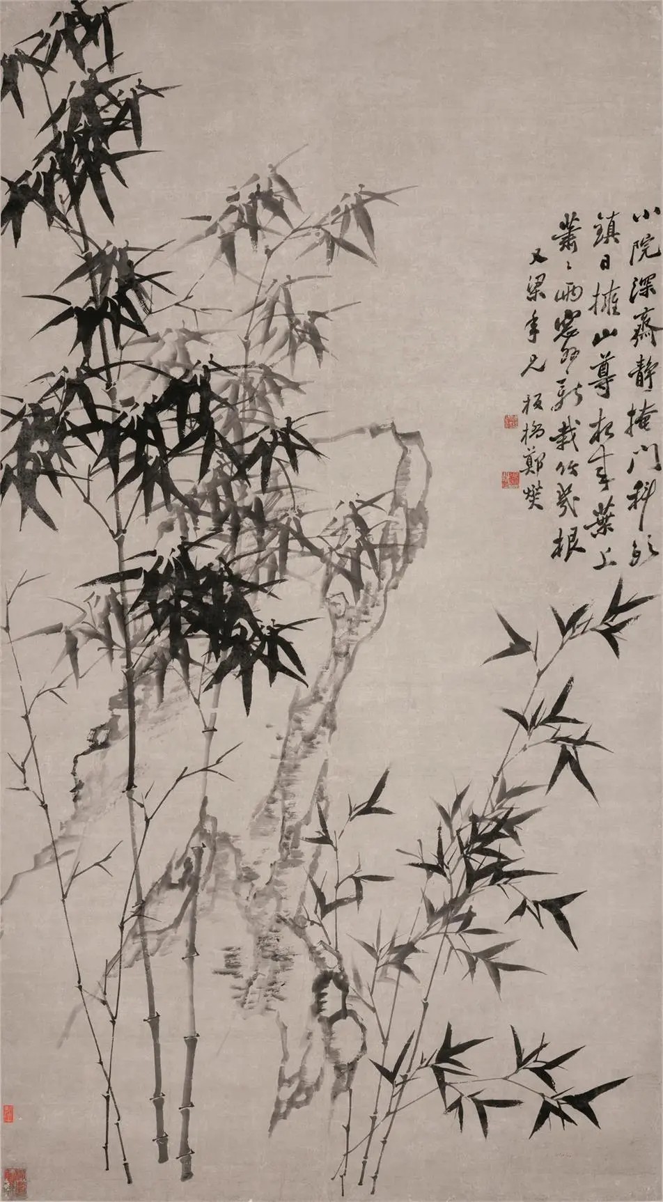 竹石图