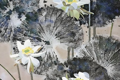 【白荷鹬鸟图】