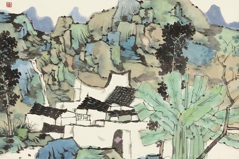 【溪山幽居图】